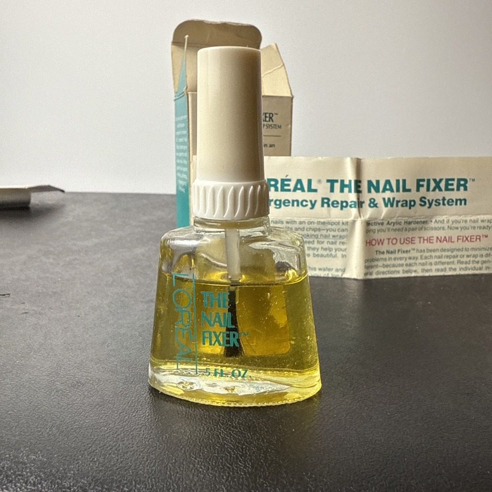 VTG L'Oréal The‎ Nail Fixer Emergency Repair & Wrap System NEW OLDSTOCK RARE - Picture 6 of 7